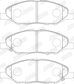 Jurid 574049J - Kit de plaquettes de frein, frein à disque cwaw.fr