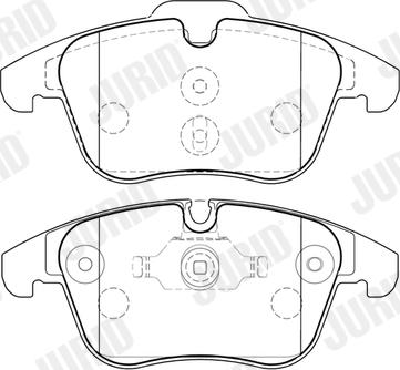 Jurid 574009J - Kit de plaquettes de frein, frein à disque cwaw.fr