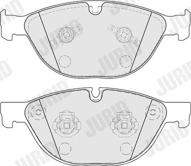 Jurid 574005J - Kit de plaquettes de frein, frein à disque cwaw.fr