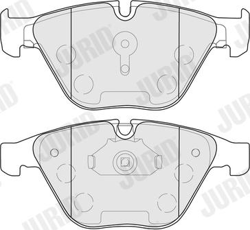 Jurid 574087J - Kit de plaquettes de frein, frein à disque cwaw.fr