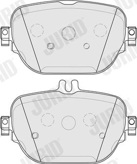 Jurid 574034J - Kit de plaquettes de frein, frein à disque cwaw.fr