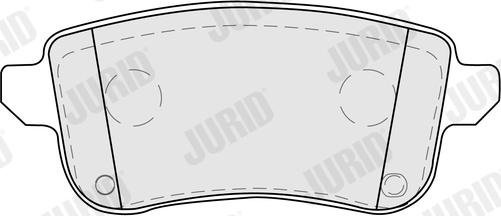 Jurid 574146J - Kit de plaquettes de frein, frein à disque cwaw.fr