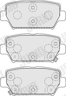 Jurid 574148J - Kit de plaquettes de frein, frein à disque cwaw.fr