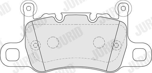 Jurid 574102J - Kit de plaquettes de frein, frein à disque cwaw.fr