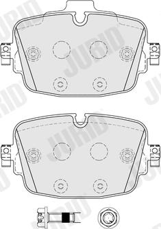 Jurid 574129J - Kit de plaquettes de frein, frein à disque cwaw.fr