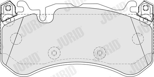 Jurid 574123J - Kit de plaquettes de frein, frein à disque cwaw.fr