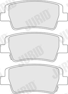 Jurid 574241J - Kit de plaquettes de frein, frein à disque cwaw.fr