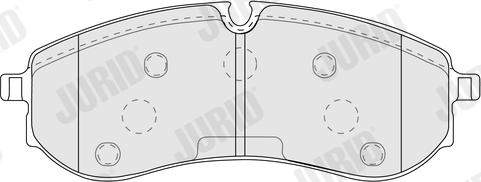 Jurid 574201J - Kit de plaquettes de frein, frein à disque cwaw.fr