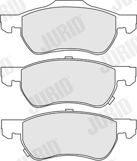 Jurid 574213J - Kit de plaquettes de frein, frein à disque cwaw.fr