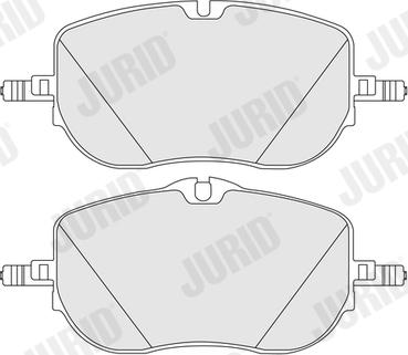 Jurid 574234J - Kit de plaquettes de frein, frein à disque cwaw.fr