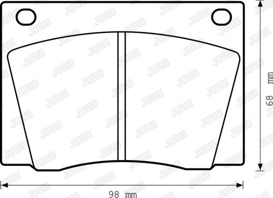 Jurid 571909J - Kit de plaquettes de frein, frein à disque cwaw.fr