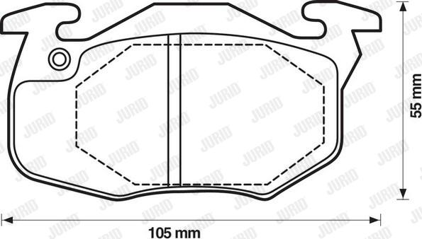 Jurid 571911D - Kit de plaquettes de frein, frein à disque cwaw.fr