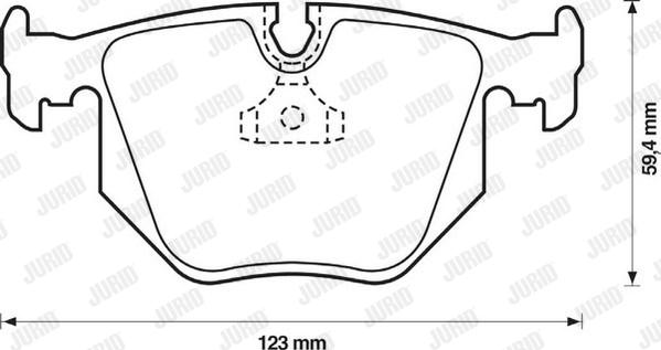 Jurid 571918J-AS - Kit de plaquettes de frein, frein à disque cwaw.fr