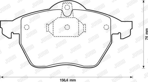 Jurid 571920J - Kit de plaquettes de frein, frein à disque cwaw.fr