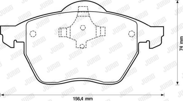 Jurid 571921J - Kit de plaquettes de frein, frein à disque cwaw.fr