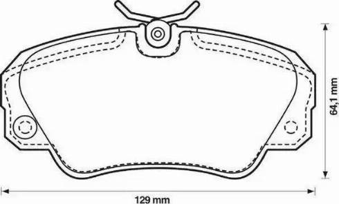 BOSCH 986460939 - Kit de plaquettes de frein, frein à disque cwaw.fr