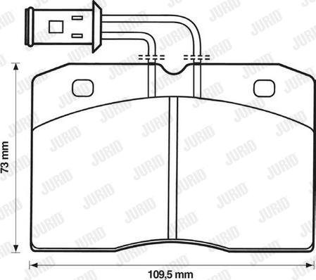 Jurid 571447J - Kit de plaquettes de frein, frein à disque cwaw.fr