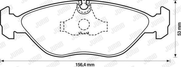 Jurid 571465J - Kit de plaquettes de frein, frein à disque cwaw.fr