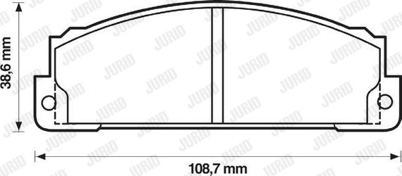 Jurid 571463J - Kit de plaquettes de frein, frein à disque cwaw.fr