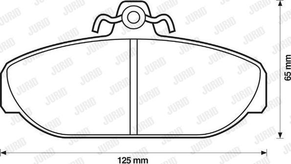 Jurid 571404D - Kit de plaquettes de frein, frein à disque cwaw.fr