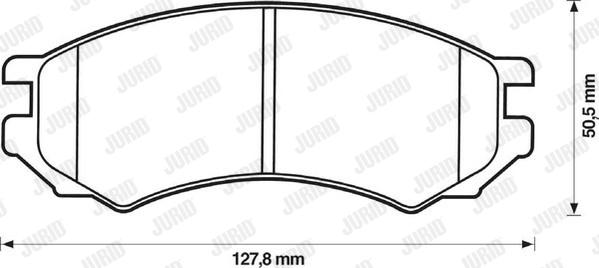 Jurid 571400J - Kit de plaquettes de frein, frein à disque cwaw.fr