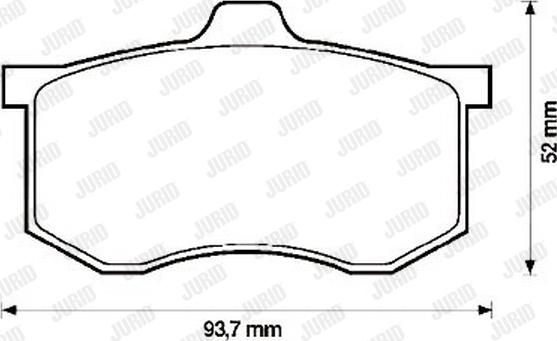 Jurid 571403J - Kit de plaquettes de frein, frein à disque cwaw.fr