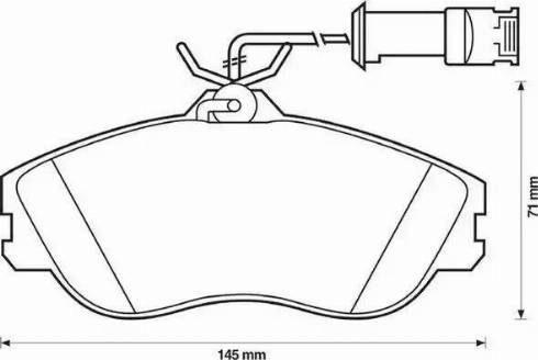 Jurid 571402J-AS - Kit de plaquettes de frein, frein à disque cwaw.fr