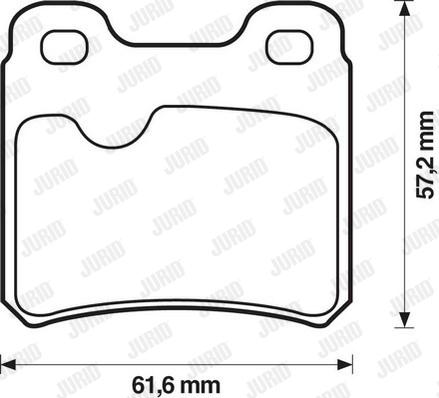 Jurid 571407D - Kit de plaquettes de frein, frein à disque cwaw.fr