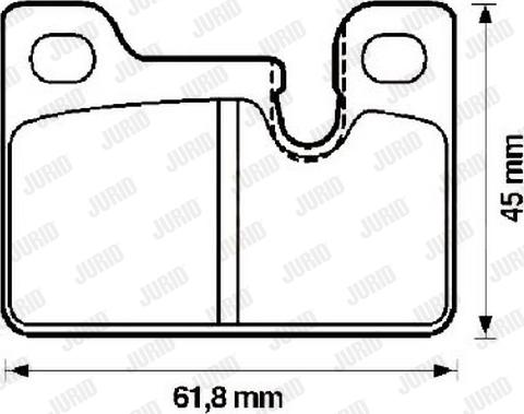 Jurid 571489J - Kit de plaquettes de frein, frein à disque cwaw.fr