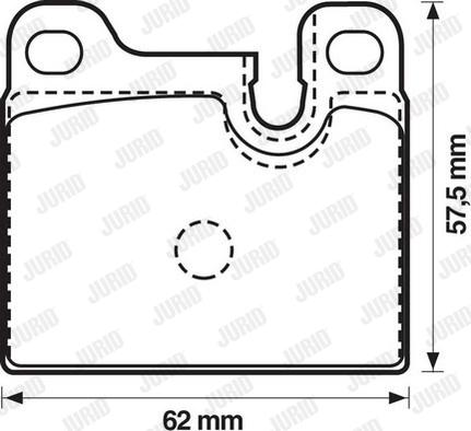 Jurid 571488J - Kit de plaquettes de frein, frein à disque cwaw.fr