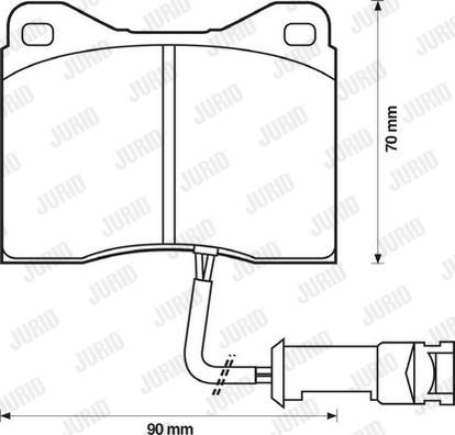 Jurid 571434J - Kit de plaquettes de frein, frein à disque cwaw.fr