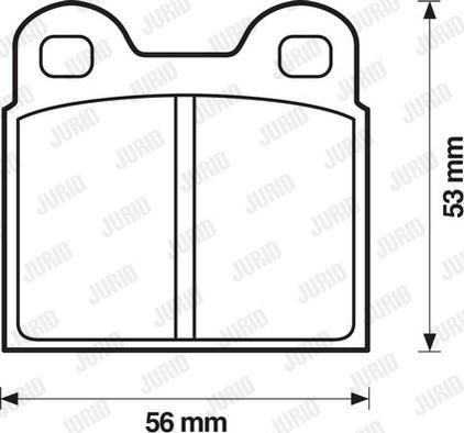 Jurid 571429J - Kit de plaquettes de frein, frein à disque cwaw.fr