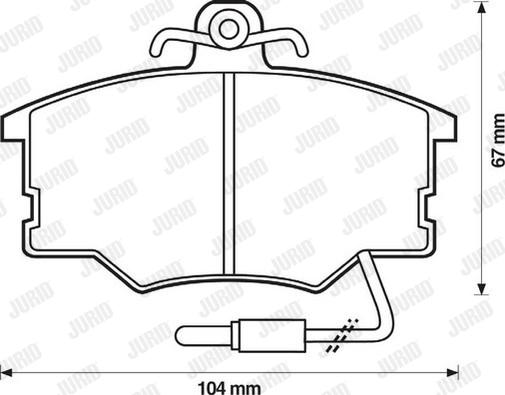 Jurid 571426J - Kit de plaquettes de frein, frein à disque cwaw.fr