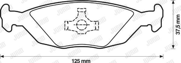 Jurid 571428D - Kit de plaquettes de frein, frein à disque cwaw.fr