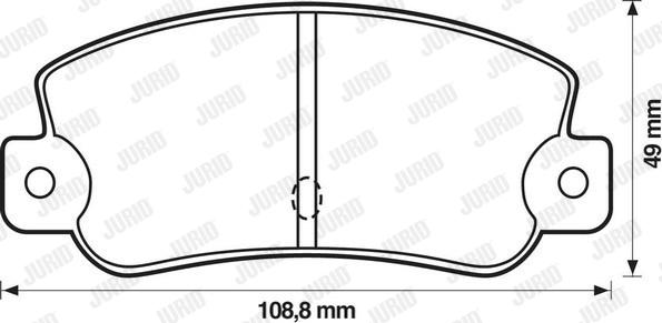 Jurid 571474J - Kit de plaquettes de frein, frein à disque cwaw.fr