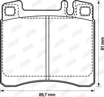 Jurid 571478J - Kit de plaquettes de frein, frein à disque cwaw.fr