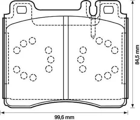 Jurid 571477J-AS - Kit de plaquettes de frein, frein à disque cwaw.fr