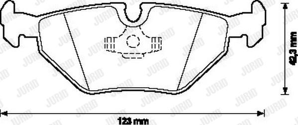 Jurid 571546J - Kit de plaquettes de frein, frein à disque cwaw.fr