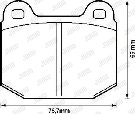 Jurid 571543J - Kit de plaquettes de frein, frein à disque cwaw.fr