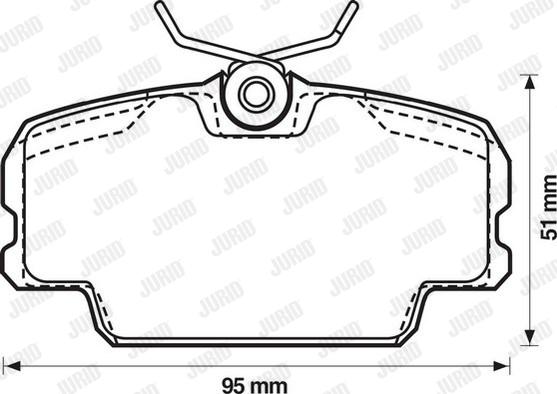 Jurid 571559J - Kit de plaquettes de frein, frein à disque cwaw.fr