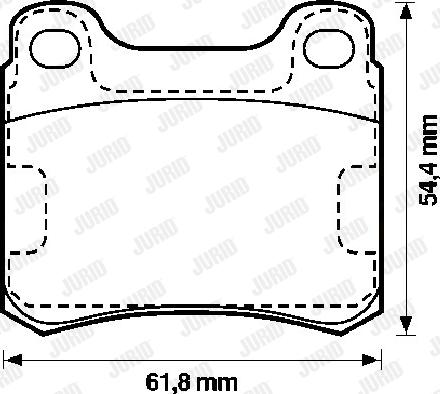 Jurid 571555J - Kit de plaquettes de frein, frein à disque cwaw.fr