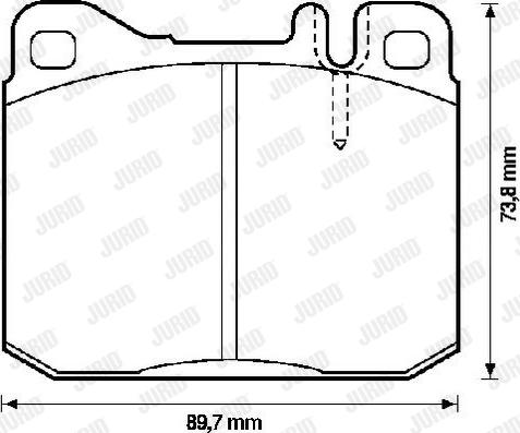 Jurid 571552J - Kit de plaquettes de frein, frein à disque cwaw.fr