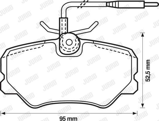 Jurid 571510J - Kit de plaquettes de frein, frein à disque cwaw.fr