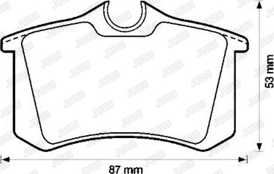 Jurid 571513J - Kit de plaquettes de frein, frein à disque cwaw.fr