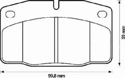 Jurid 571539J-AS - Kit de plaquettes de frein, frein à disque cwaw.fr