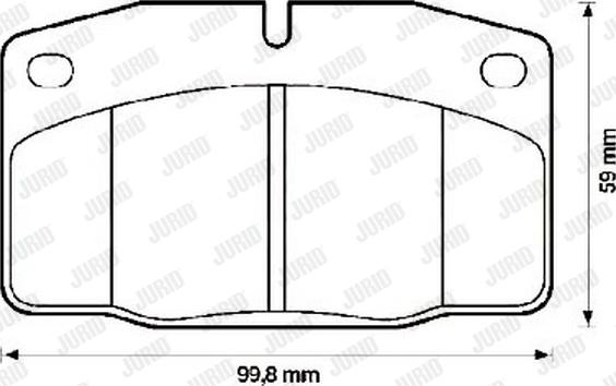 Jurid 571539J - Kit de plaquettes de frein, frein à disque cwaw.fr