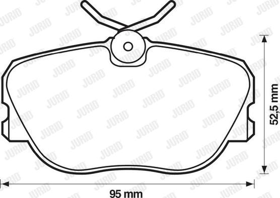 Jurid 571535J - Kit de plaquettes de frein, frein à disque cwaw.fr