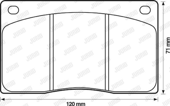 Jurid 571533D - Kit de plaquettes de frein, frein à disque cwaw.fr