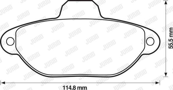 Jurid 571528D - Kit de plaquettes de frein, frein à disque cwaw.fr