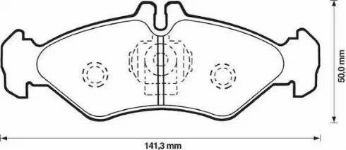 Jurid 571846J-AS - Kit de plaquettes de frein, frein à disque cwaw.fr